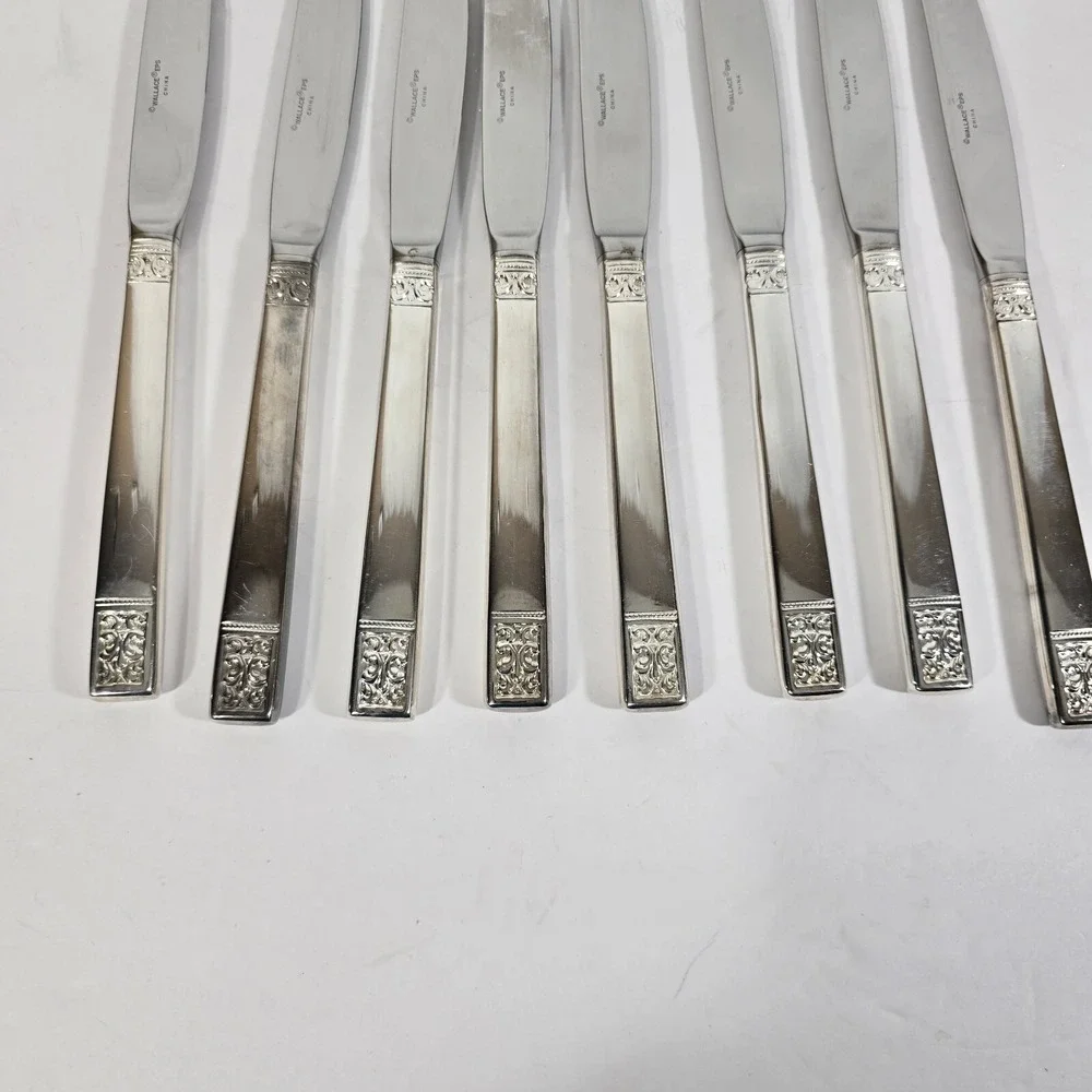 Lot Of 8 Wallace Eps Knives Stainless Steel